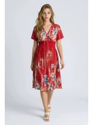 ADELE rövidujjú ruha - piros