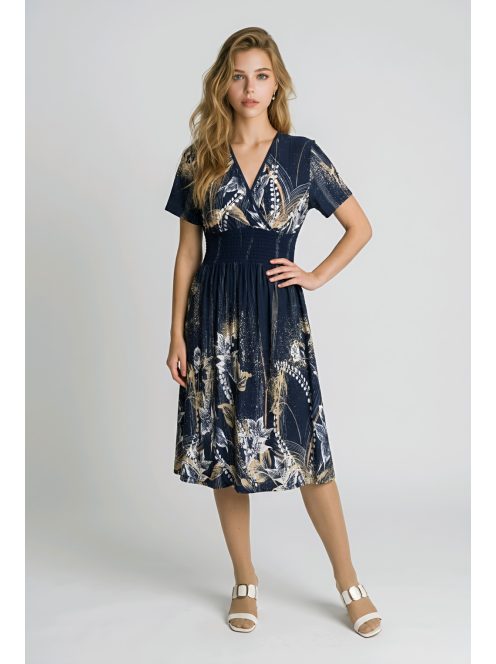 ADELE rövidujjú ruha - sötétkék