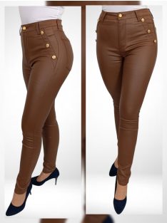 RE-DRESS barna bőrnadrág -