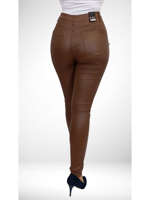 RE-DRESS barna bőrnadrág -