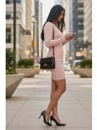 LUREX szálas ruha - púder/ezüst