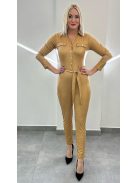 CORA bőrhatású overall - bézs